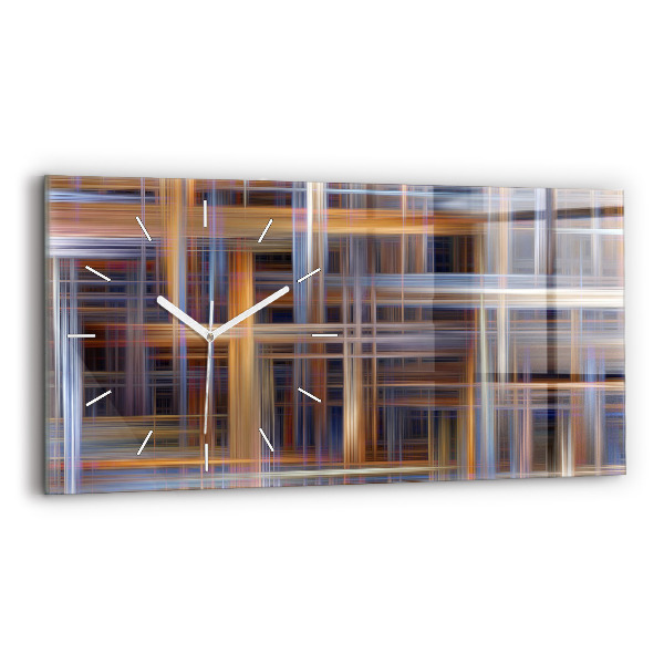 Horloge rectangulaire horizontale Abstraction géométrique