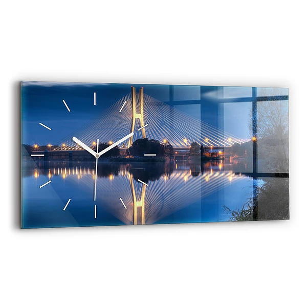 Horloge murale horizontale Pont Rędziński Wroclaw