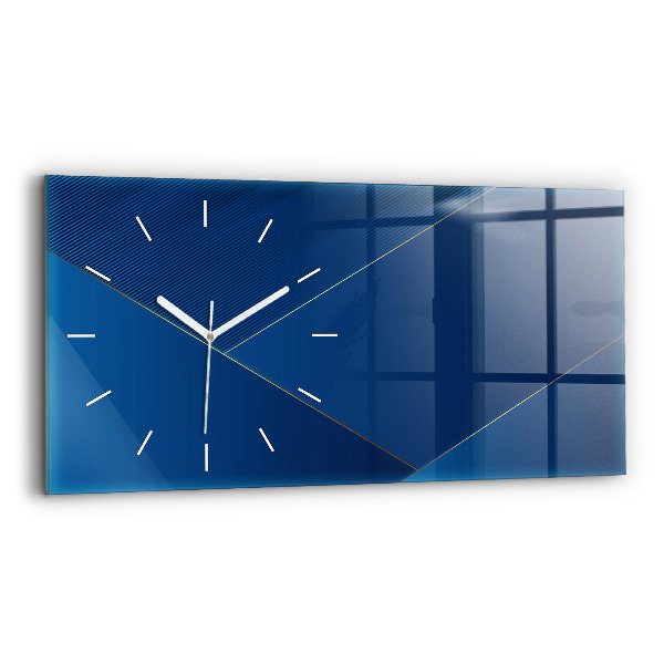 Horloge horizontale en verre Abstraction ornementale