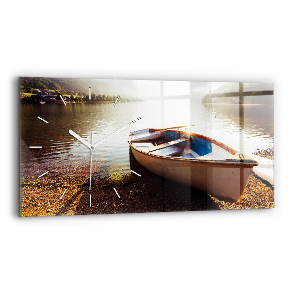 Horloge rectangulaire horizontale Vue d'un lac