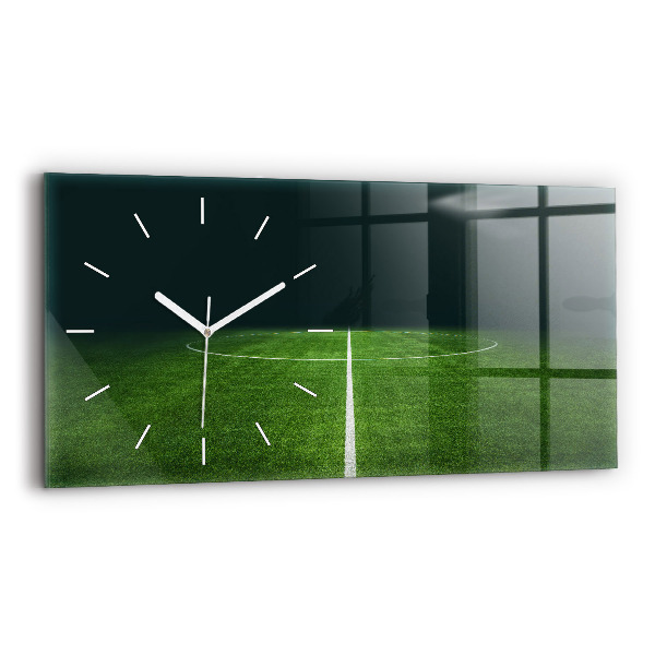 Horloge murale horizontale Terrain de football