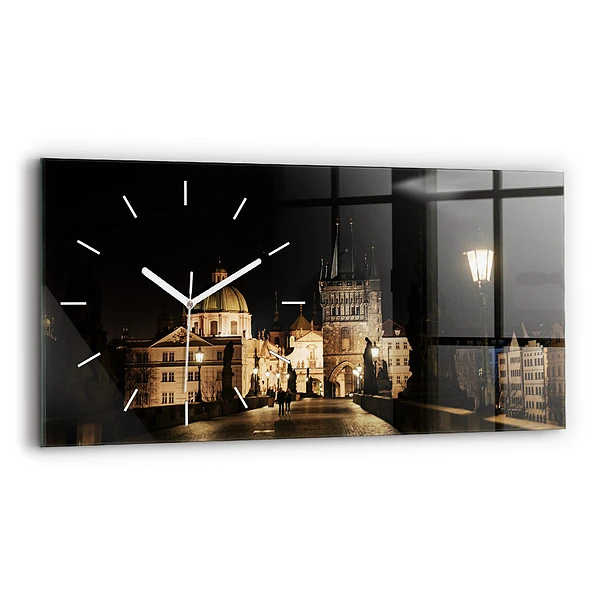 Horloge murale horizontale Pont Charles à Prague