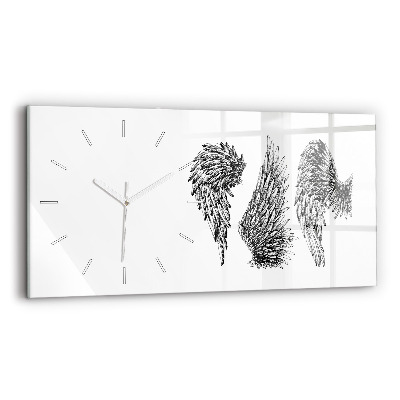 Horloge rectangulaire horizontale Ailes d'ange