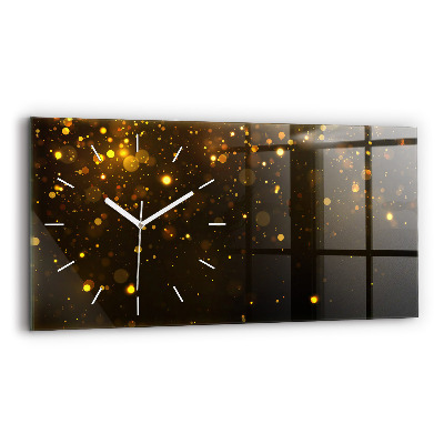 Horloge rectangulaire horizontale Pollen d'or