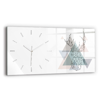 Horloge murale horizontale Renne style scandinave