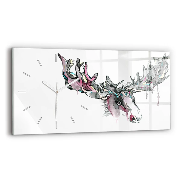 Horloge rectangulaire horizontale Abstraction de l'élan