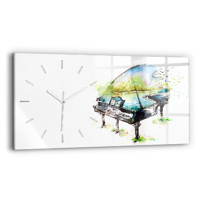 Horloge murale horizontale Illustration des 4 saisons