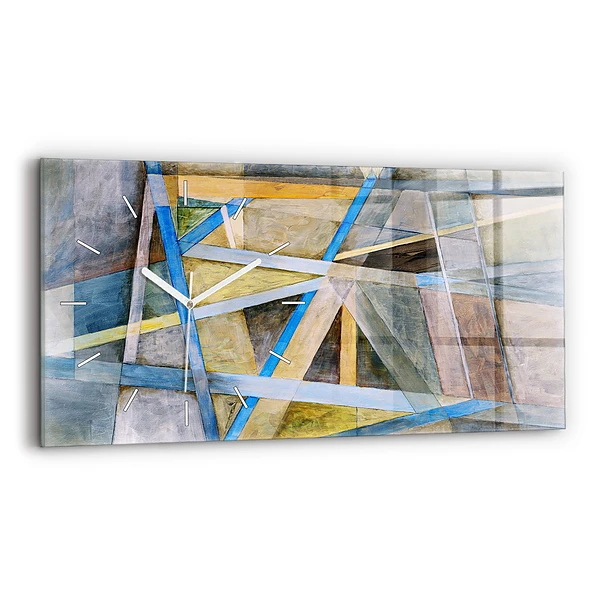 Horloge rectangulaire horizontale Peinture impressionniste