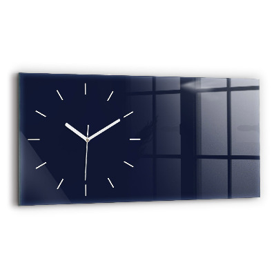 Horloge rectangulaire horizontale La couleur bleu foncé