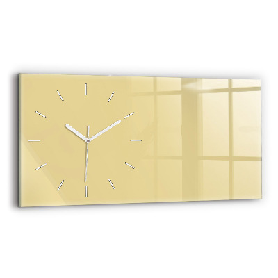 Horloge rectangulaire horizontale Couleur crème