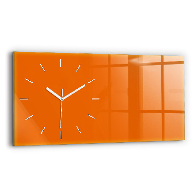 Horloge horizontale en verre Coloris orange
