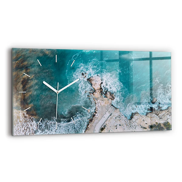 Horloge murale horizontale Fjords de la Costa Blanca