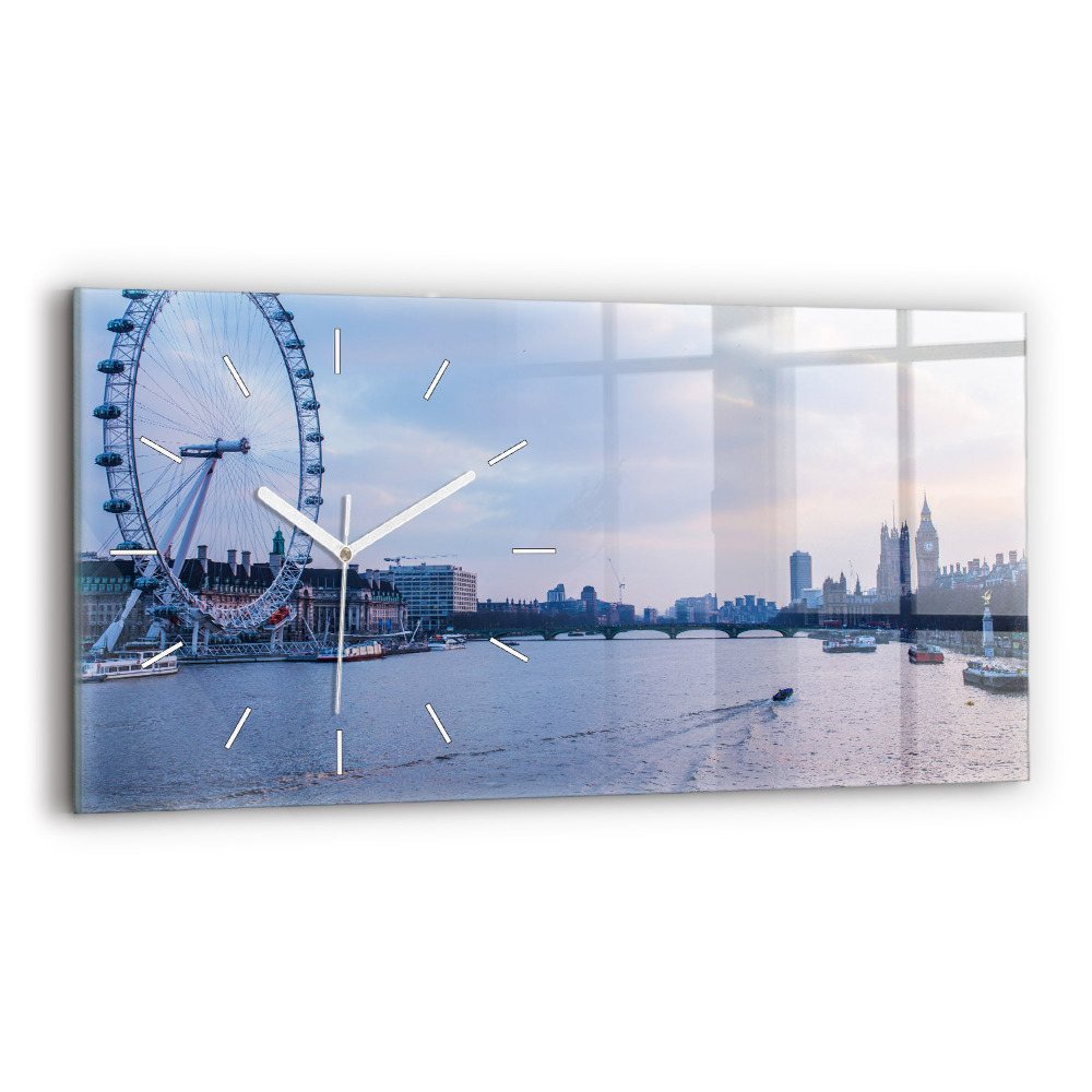 Horloge horizontale en verre Panorama du London Eye