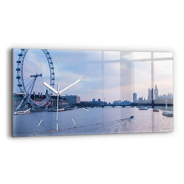 Horloge horizontale en verre Panorama du London Eye