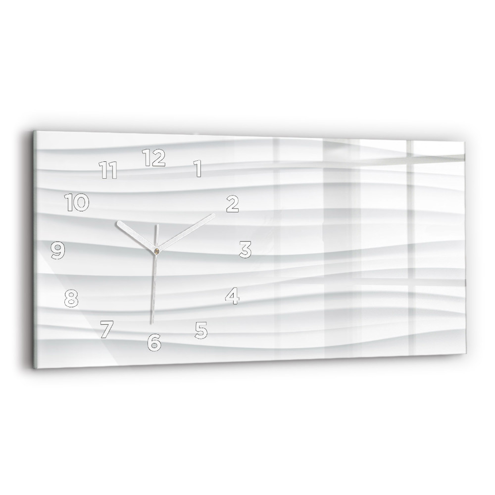 Horloge murale horizontale Texture des vagues