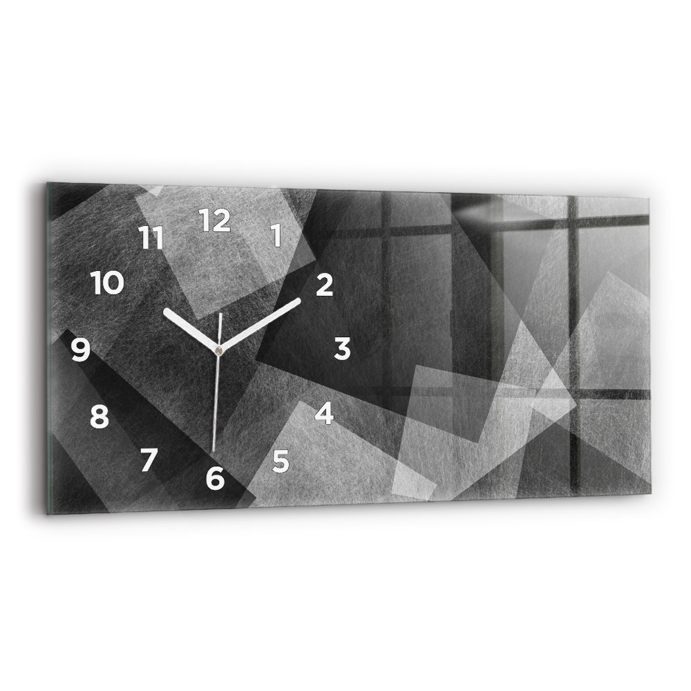Horloge rectangulaire horizontale Abstraction géométrique