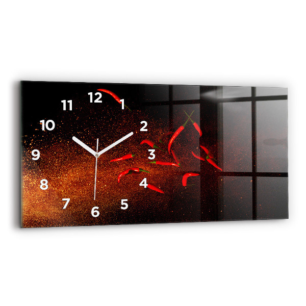 Horloge rectangulaire horizontale Piments