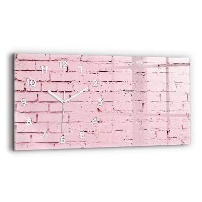 Horloge rectangulaire horizontale Mur de briques