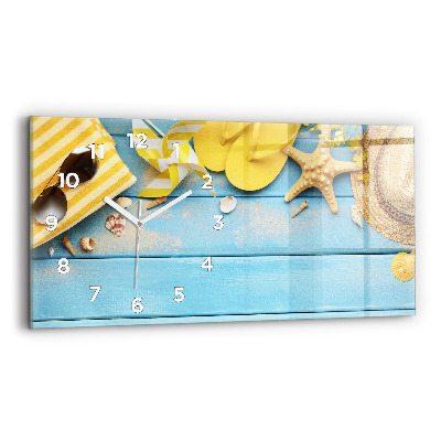 Horloge horizontale en verre Accessoires de plage