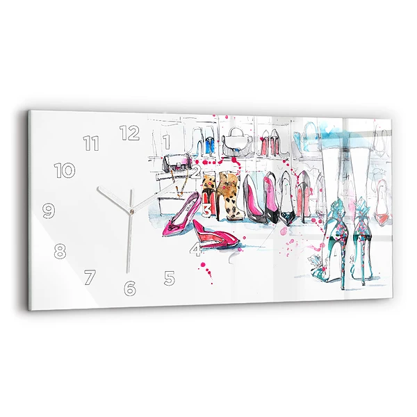 Horloge murale horizontale Élément de féminité