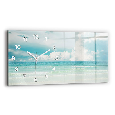 Horloge rectangulaire horizontale Paysage mer