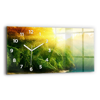 Horloge rectangulaire horizontale Nature paisible