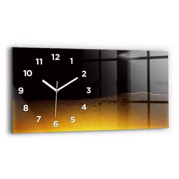 Horloge rectangulaire horizontale Jus d'orange