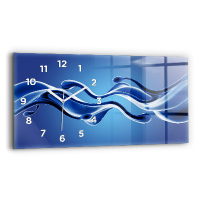 Horloge murale horizontale Abstrait liquide