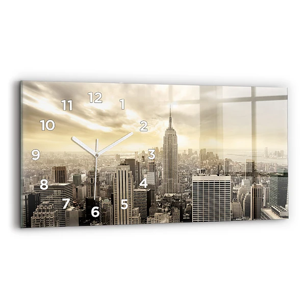 Horloge rectangulaire horizontale Tours à New York