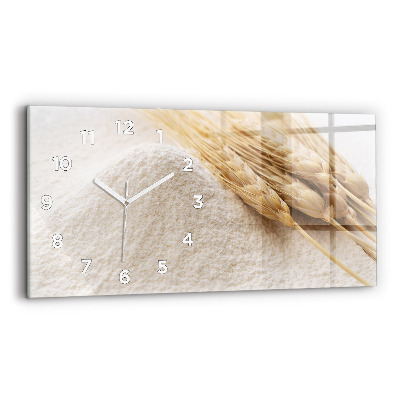 Horloge rectangulaire horizontale Farine