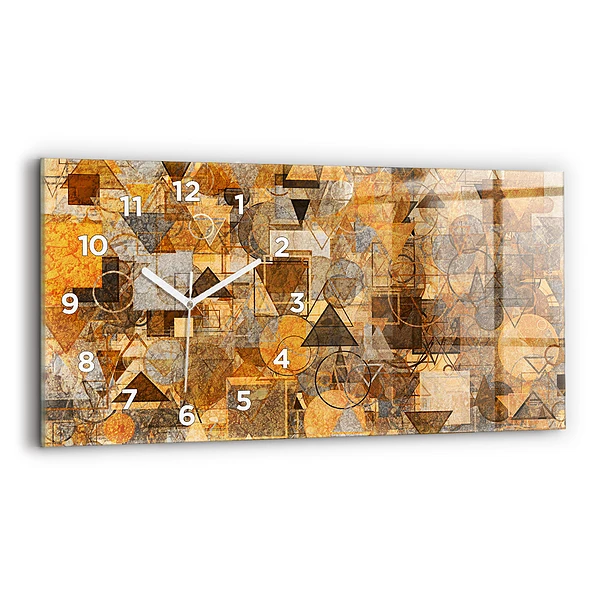 Horloge murale horizontale Formes géométriques