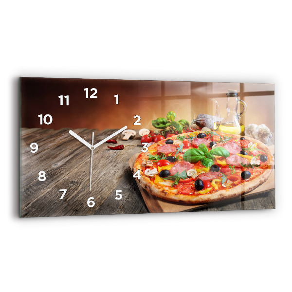 Horloge rectangulaire horizontale Cœur culinaire de l'Italie