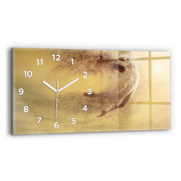 Horloge rectangulaire horizontale Femme en silhouette