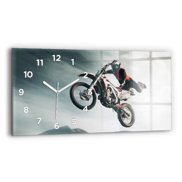 Horloge rectangulaire horizontale Moto style Adrénaline