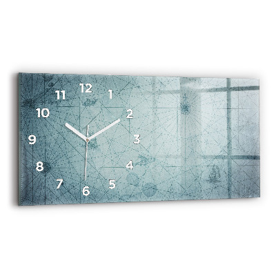 Horloge murale horizontale Carte vintage