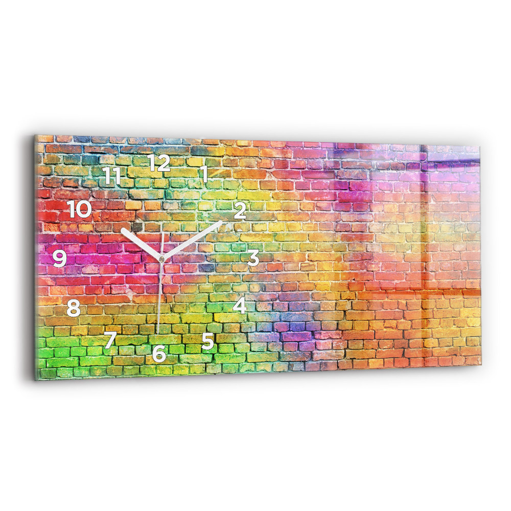 Horloge murale horizontale Mur peint