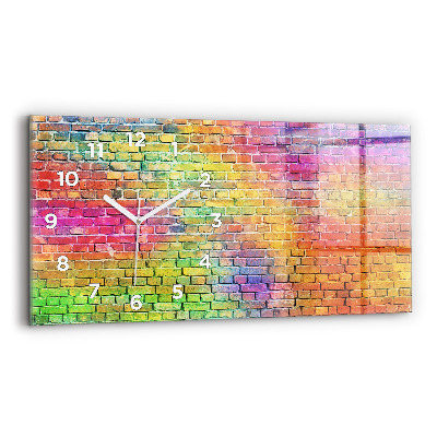 Horloge murale horizontale Mur peint