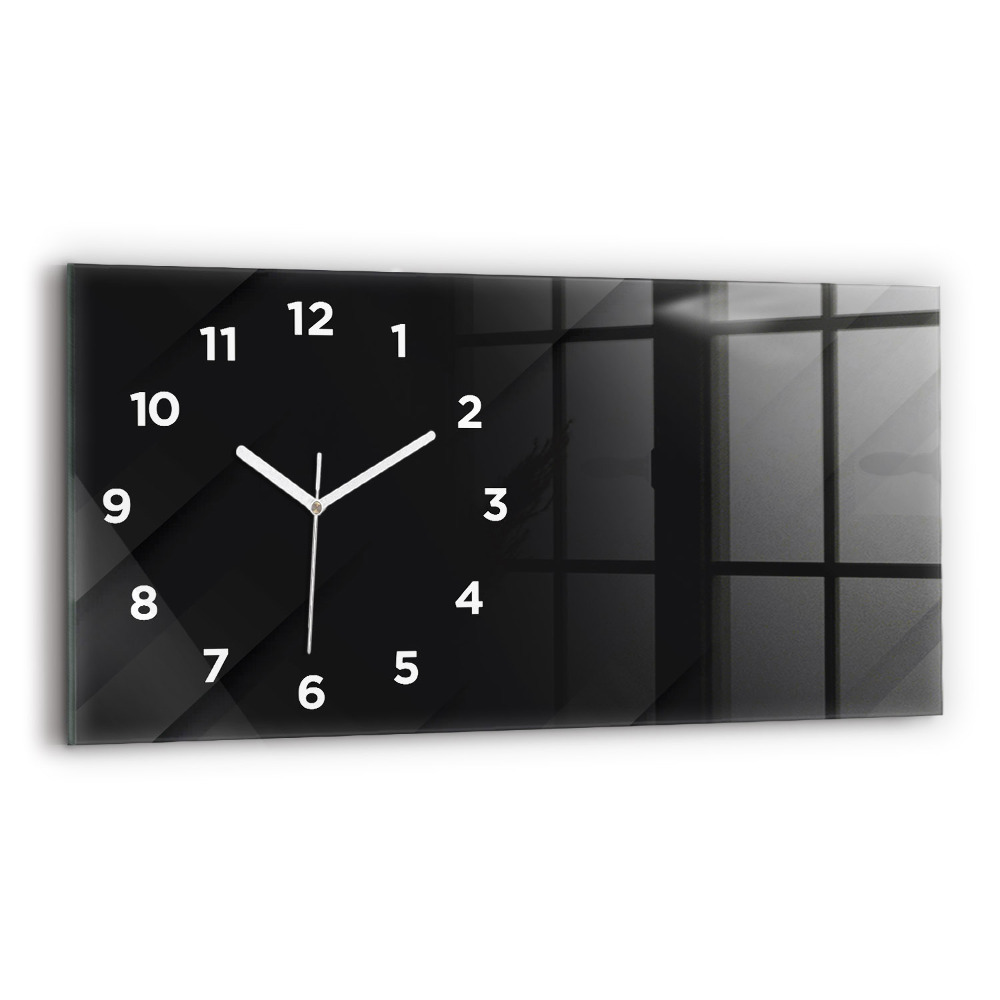 Horloge murale horizontale Motif de mur sombre