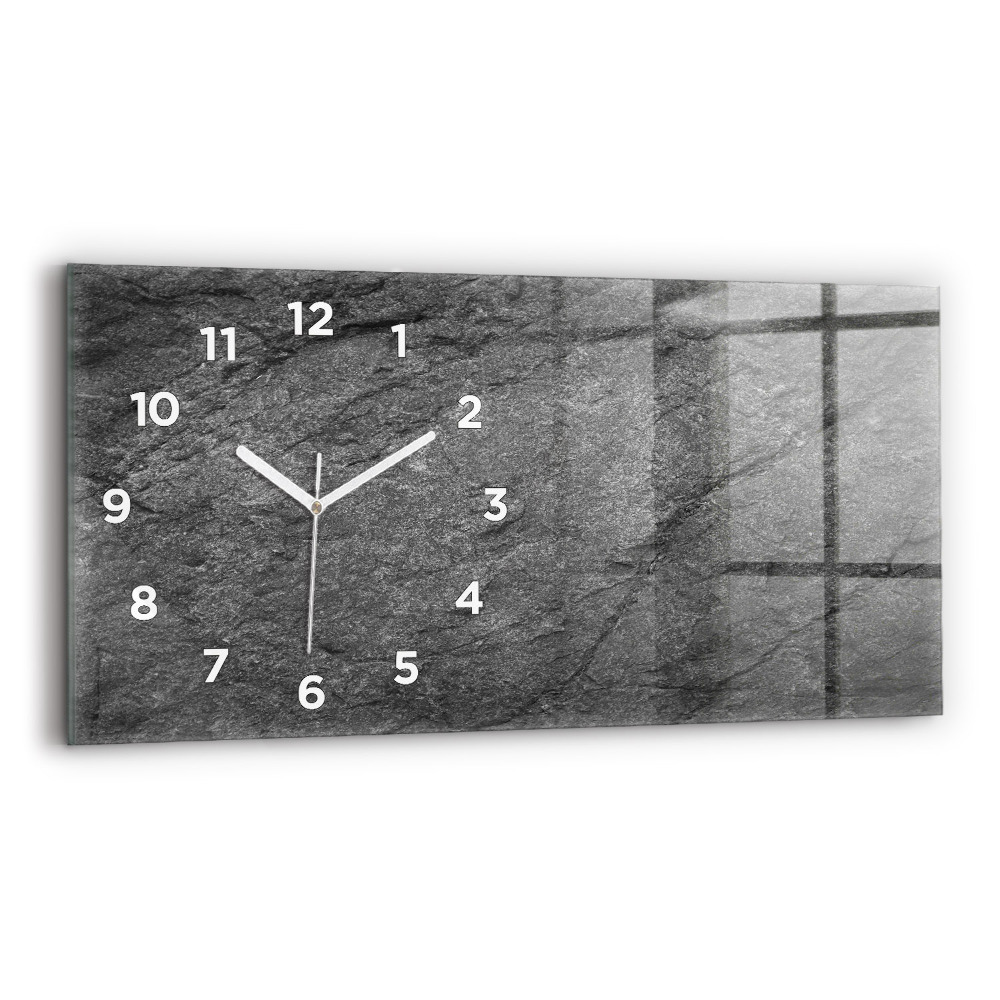 Horloge horizontale en verre Roche volcanique