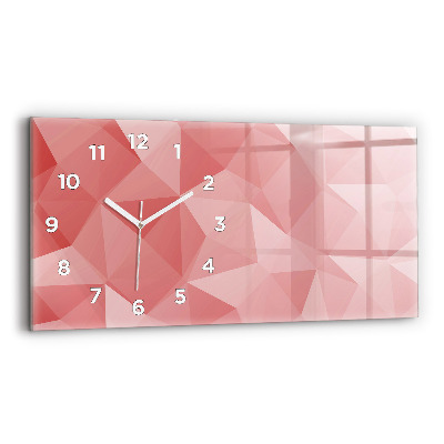 Horloge rectangulaire horizontale Triangles abstrait