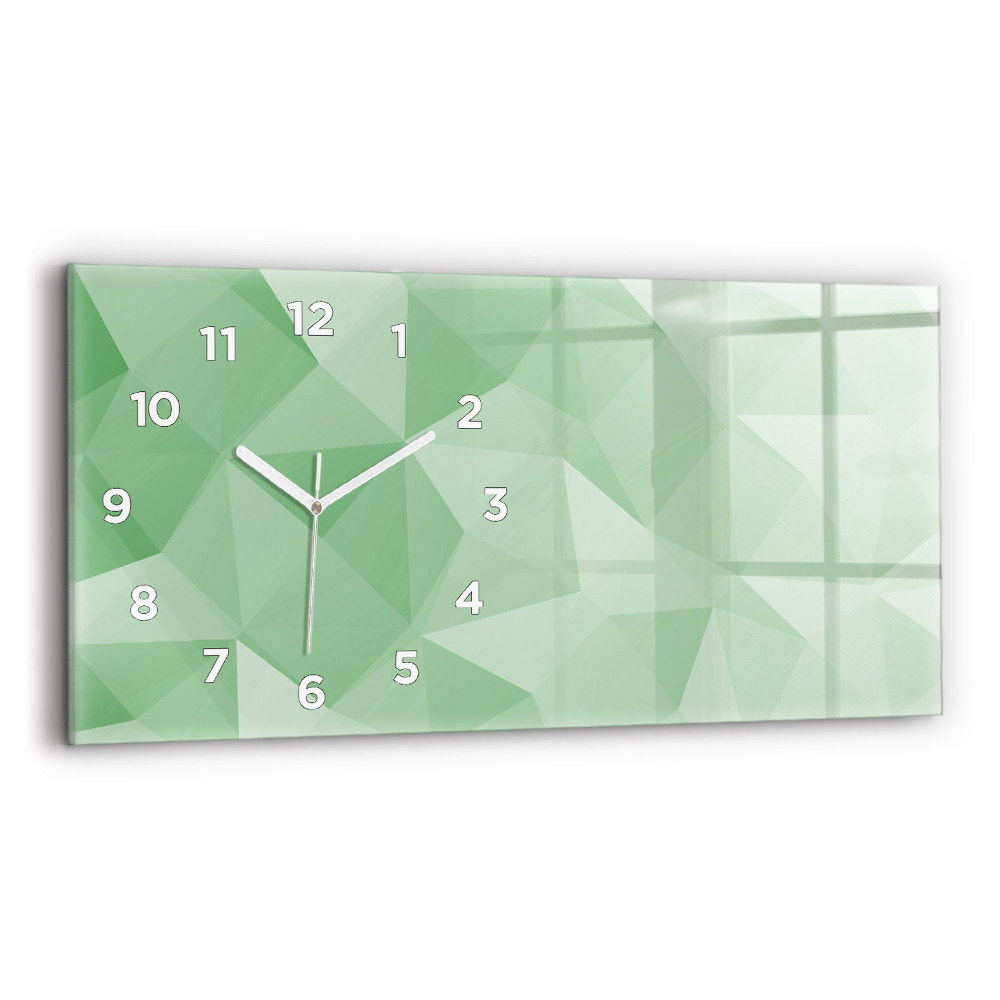 Horloge murale horizontale Triangles abstrait