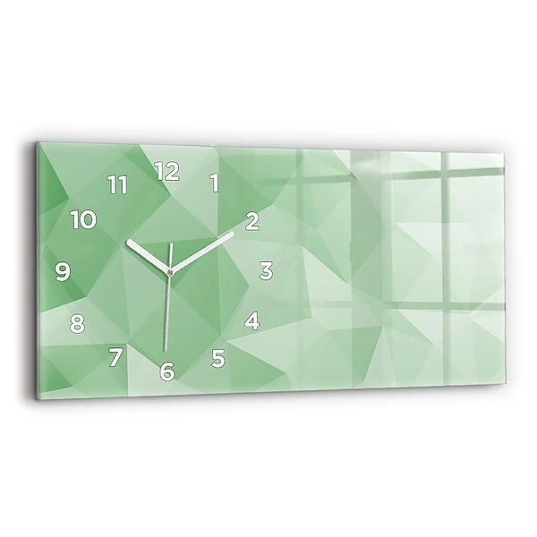 Horloge murale horizontale Triangles abstrait