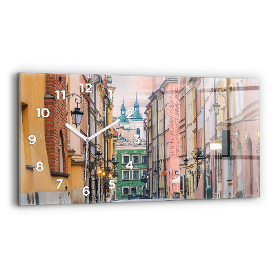 Horloge rectangulaire horizontale Vieille ville de Varsovie