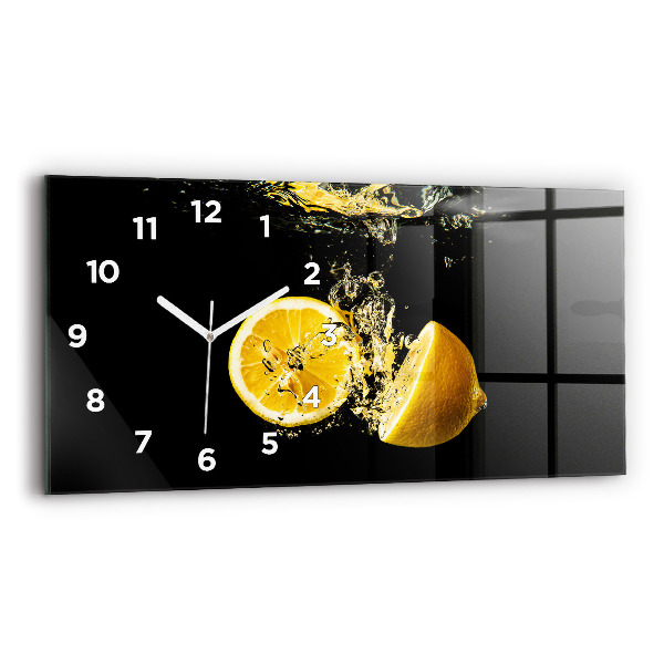 Horloge murale horizontale Citrons