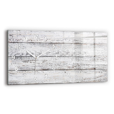 Horloge murale horizontale Planches peintes