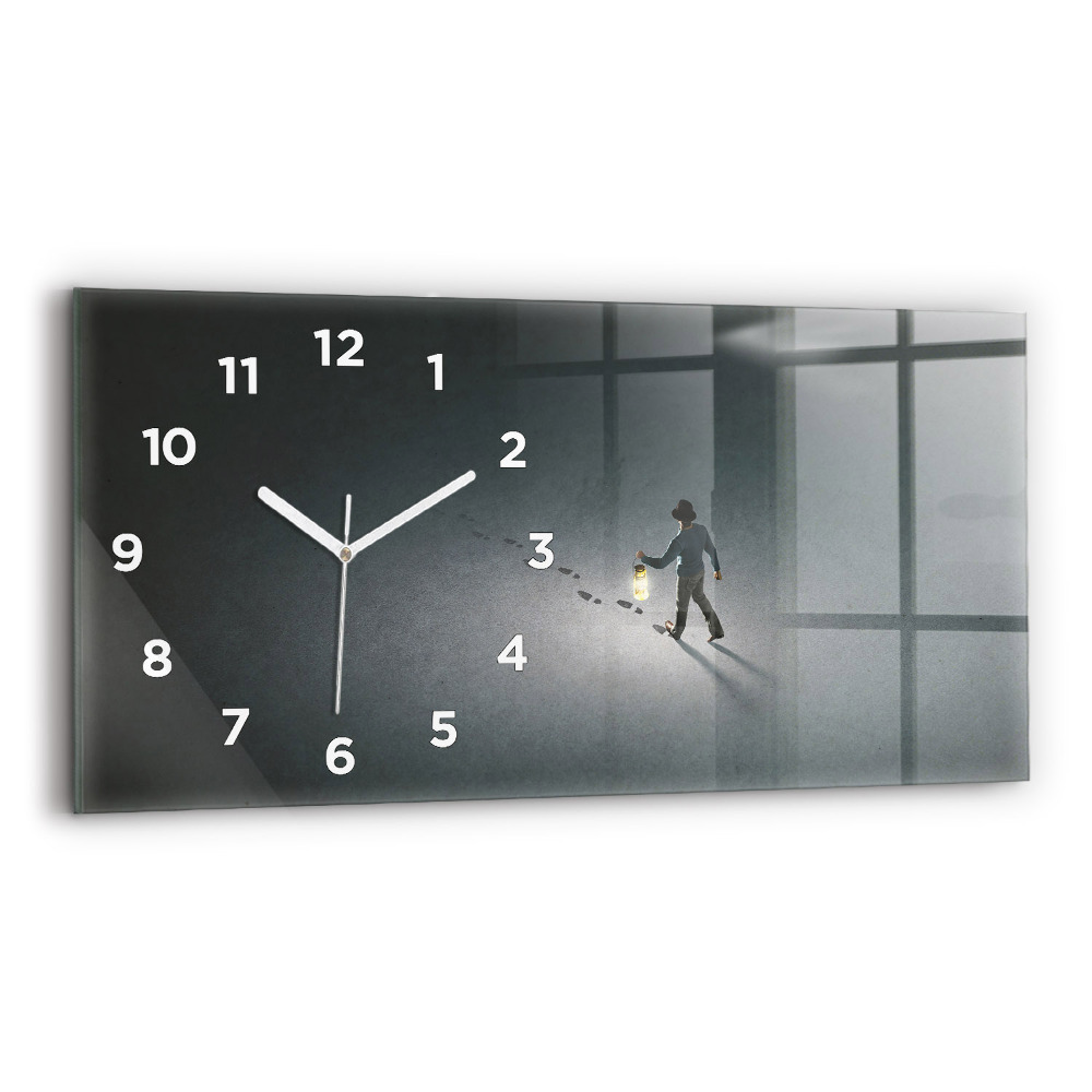 Horloge rectangulaire horizontale Vagabond dans l'obscurité