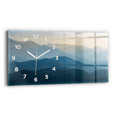 Horloge murale horizontale Paysage abstrait