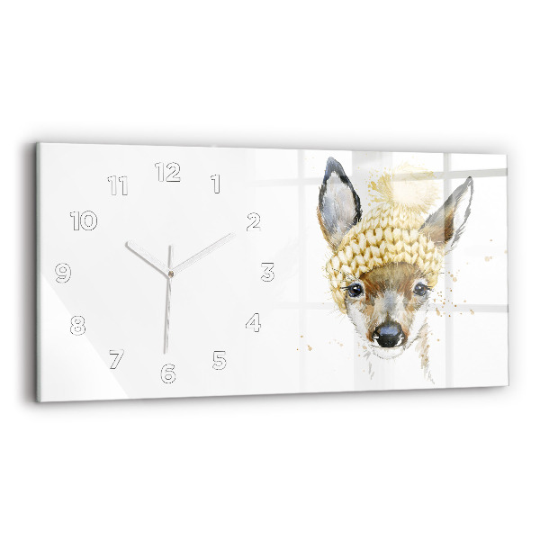 Horloge rectangulaire horizontale Cerf