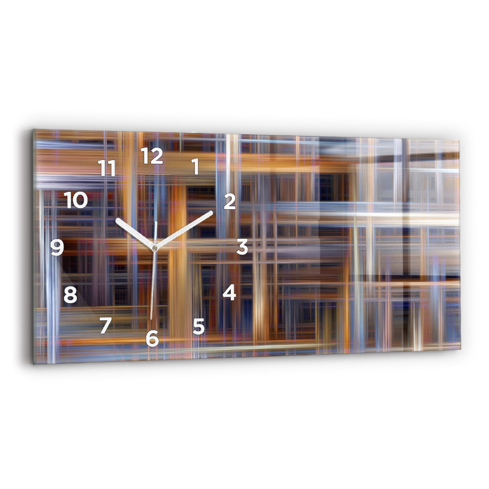 Horloge rectangulaire horizontale Abstraction géométrique