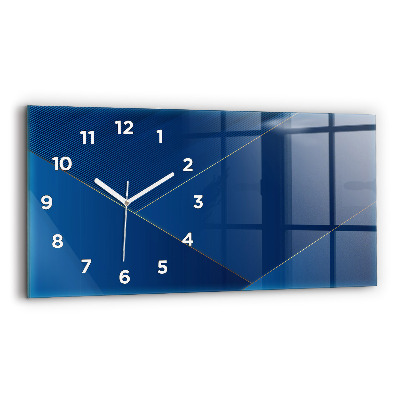 Horloge horizontale en verre Abstraction ornementale